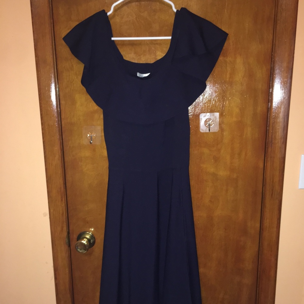 PRICE IS ABSOLUTELY FIRM. ELIZAJ Fit & Flare Navy